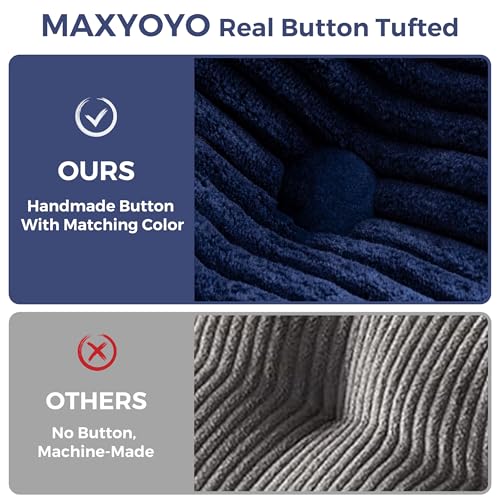 MAXYOYO Folding Sofa Bed, L-Shaped Convertible Sofa Bed with Armrest Foldable Sleeper Couch with Pillow