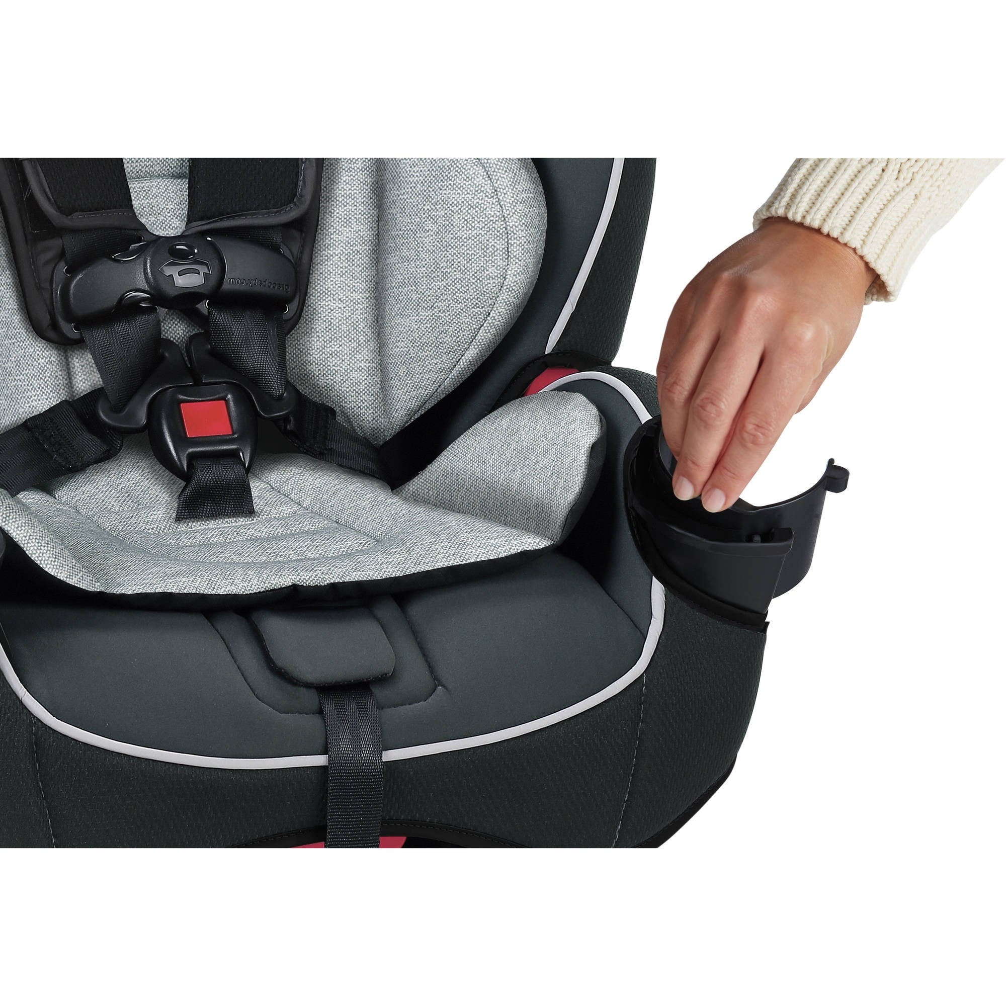 Graco SlimFit 3-in-1 Car Seat, Saves Space in Your Back Seat, Anabele