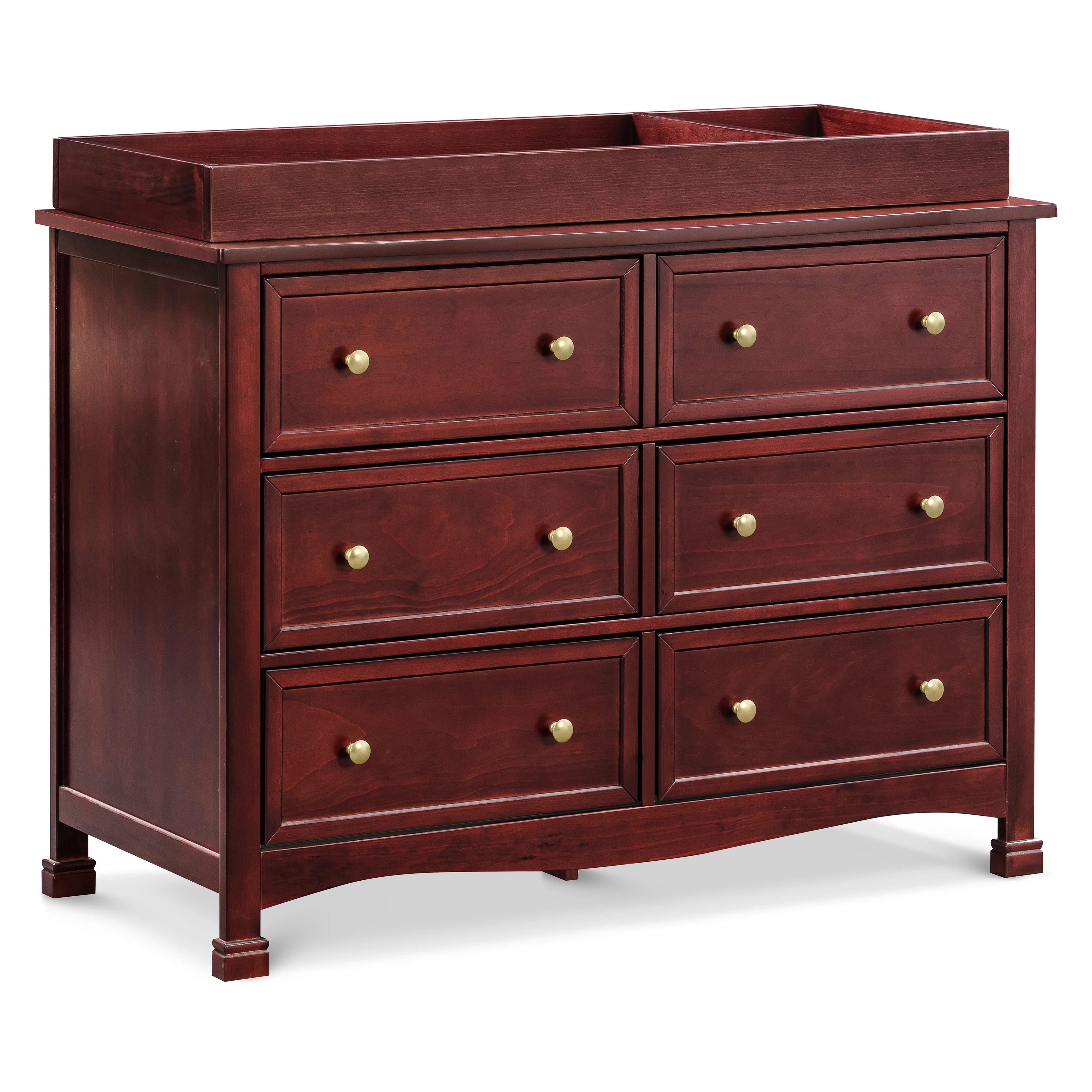 DaVinci Kalani 6-Drawer Double Wide Dresser, Rich Cherry