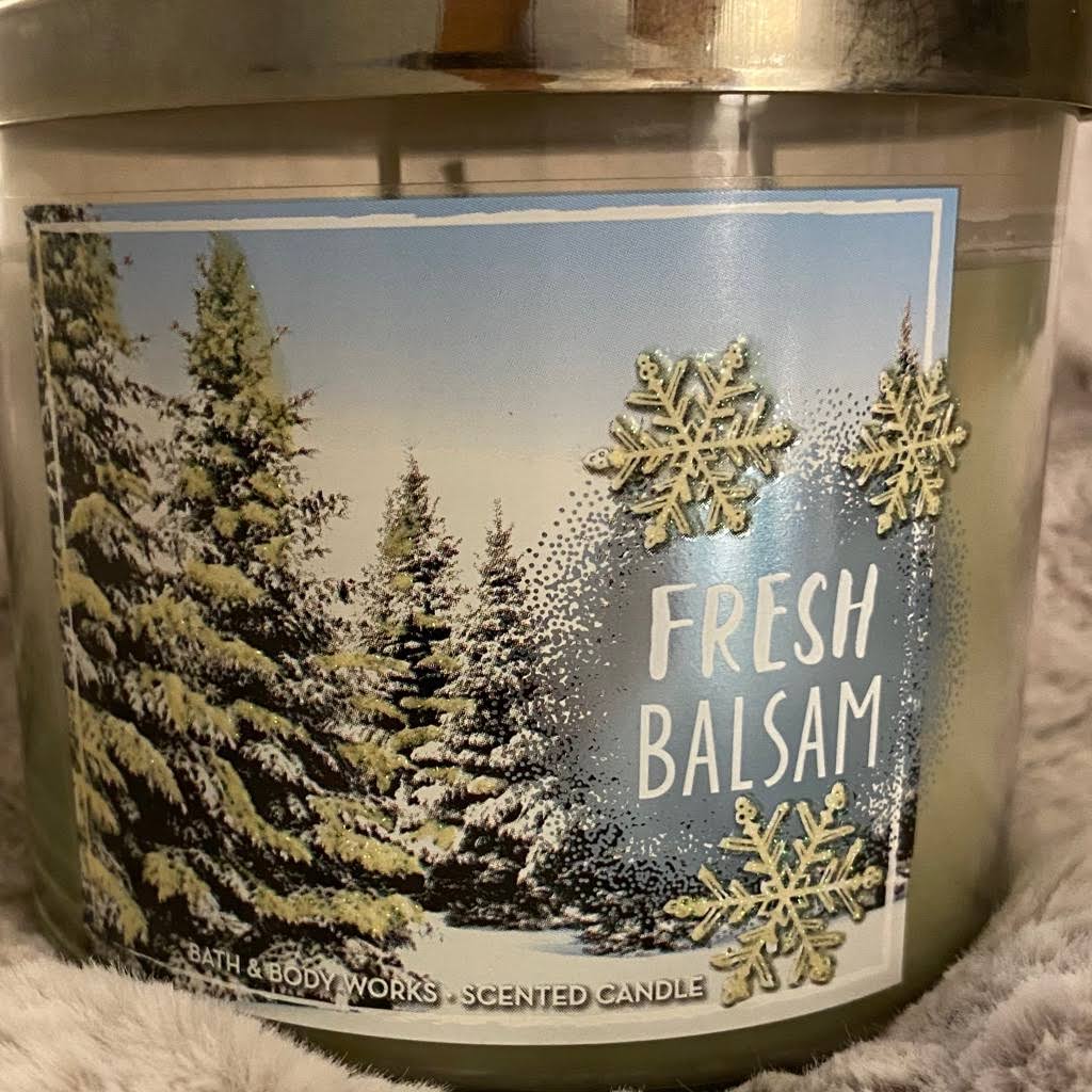 Bath u0026 Body Works Fresh Balsam 3-Wick Candle