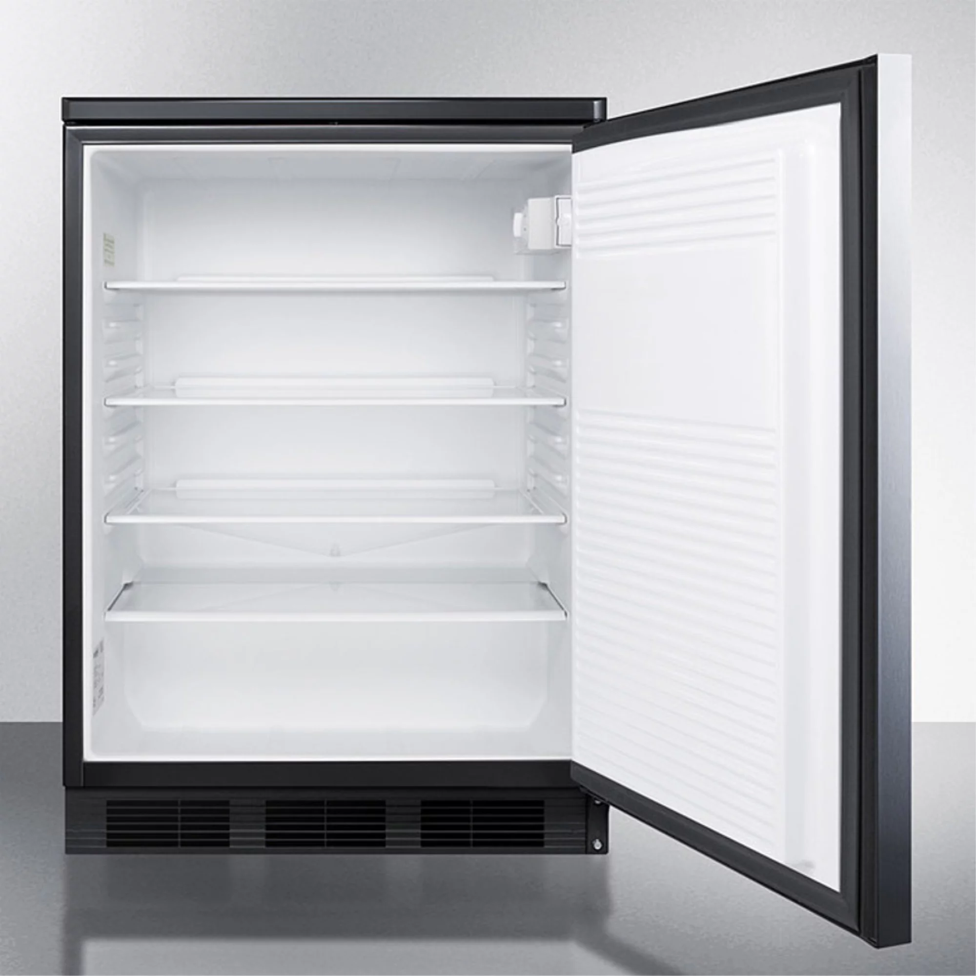 Summit Appliance  33.5 x 23.63 x 23.5 in. Built-In Undercounter All-Refrigerator, Black