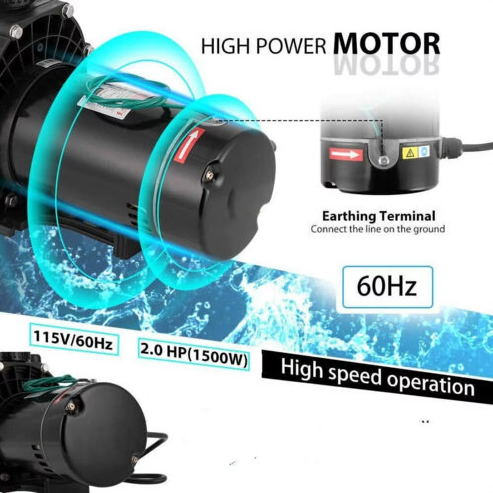 2.0HP Swimming Pool Pump Motor Hayward w/Strainer Filter In/Above Ground 7080GPH