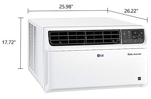 LG 12,000 BTU Dual Inverter Smart Window Air Conditioner, Cools 550 Sq. Ft., Ultra Quiet Operation, Up to 35% More Energy Savings, Energy Star