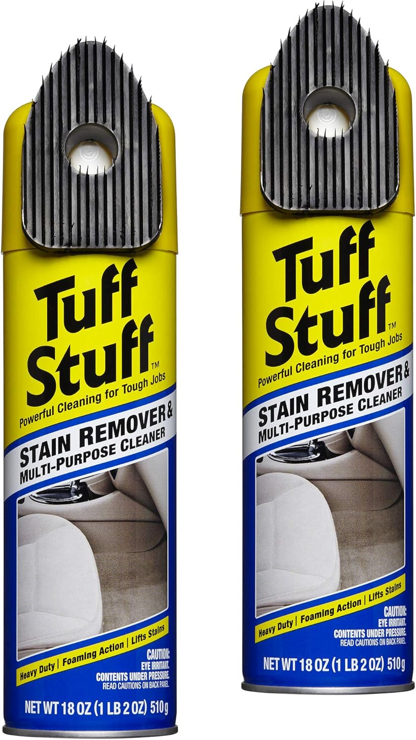 Tuff Stuff Multi-Purpose Foam Cleaner and Stain Remover, 18 Oz. (6) Pack of 2