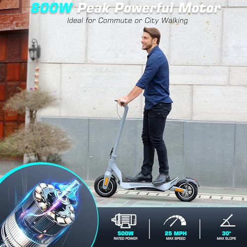 Caroma Electric Scooter Adults, 850W Motor, Max 36 Mph & 30-37 Miles Long Range, 10 Inch Run-Flat Tires