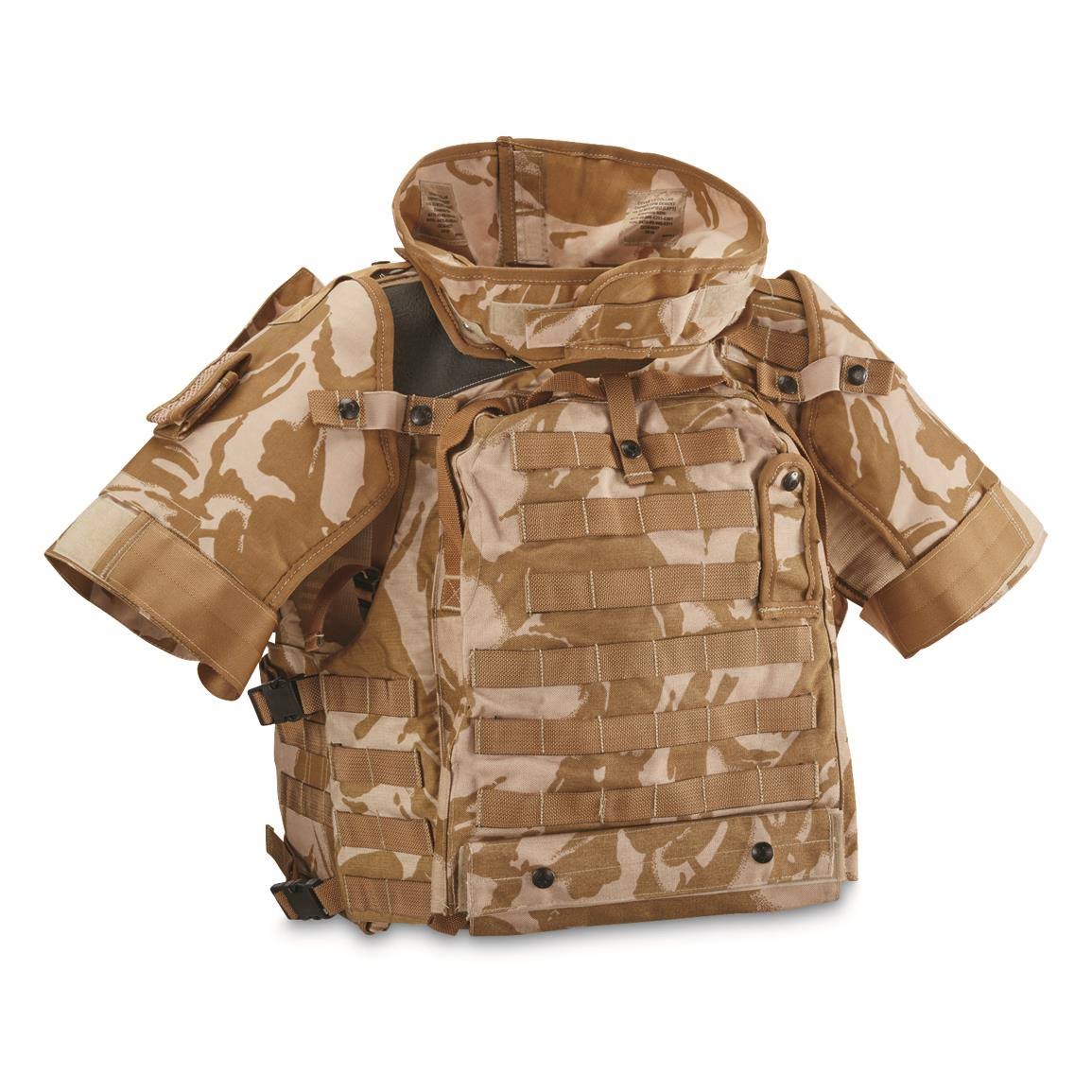 British Military Surplus Plate Carrier Vest New, Desert DPM