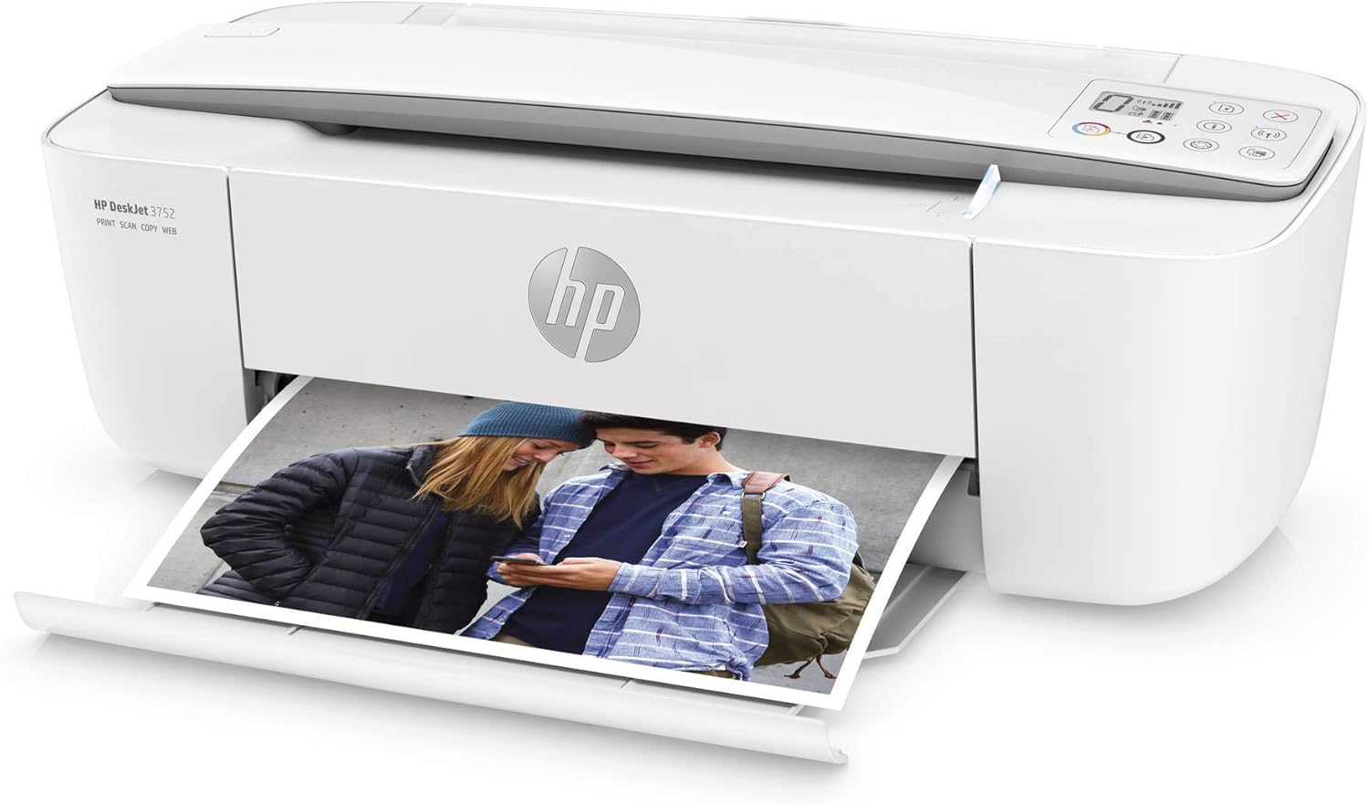 HP DeskJet 3752 Wireless All-in-One Compact Color Inkjet Printer, Scan and Copy with Mobile Printing, T8W51A (Renewed)