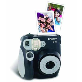 Polaroid PIC-300 Analog Instant Film Camera with 60mm Lens - Black