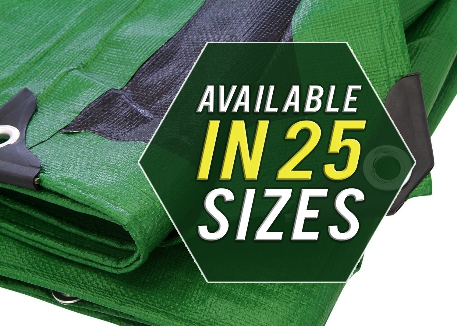 Tarp Cover 50X100 Green/Black Heavy Duty Thick Material, Waterproof, Great for Tarpaulin Canopy Tent, Boat, RV or Pool Cover!!!