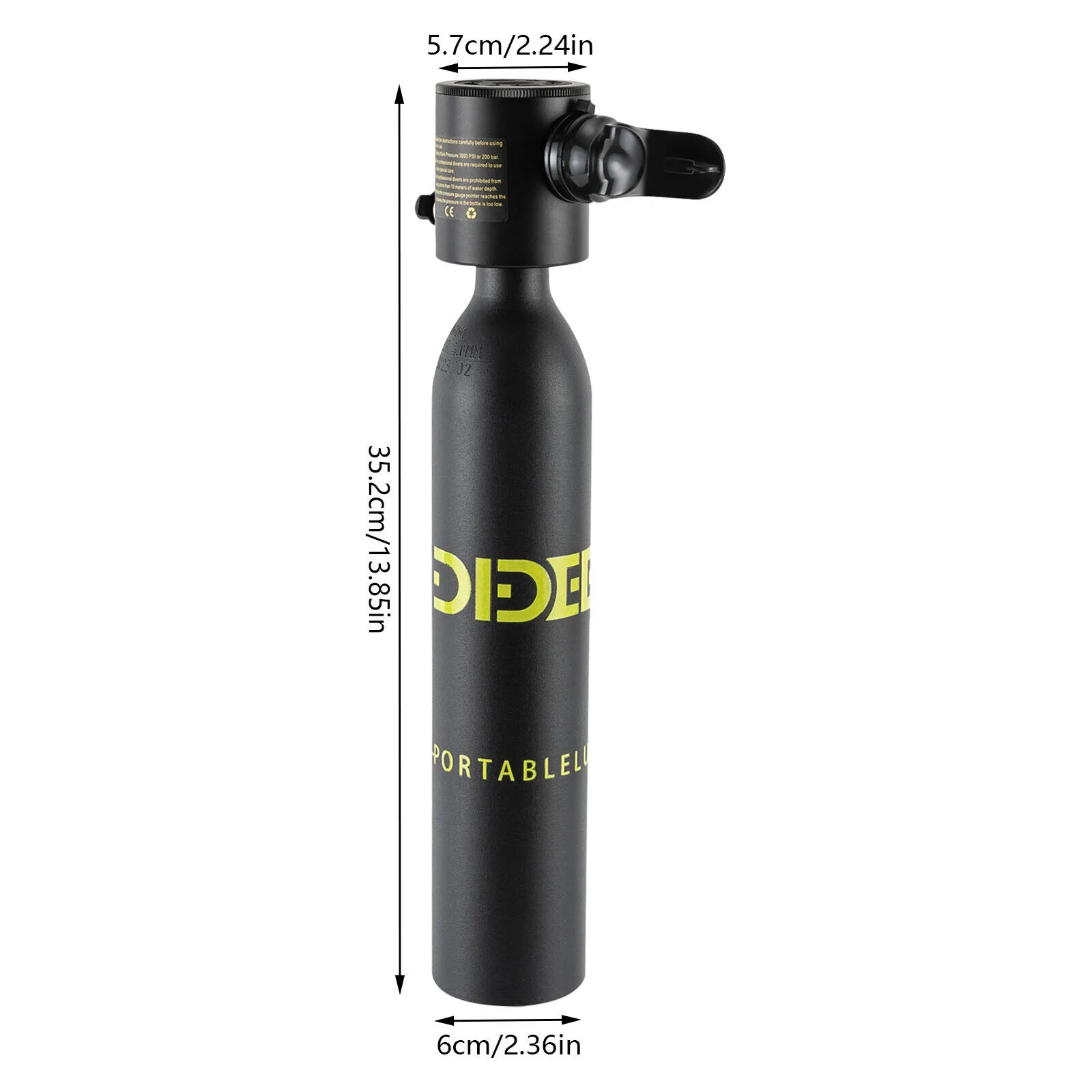 Miumaeov Oxygen Air Tank Equipment Underwater Breath Oxygen Tank Mini Scuba Diving Kit