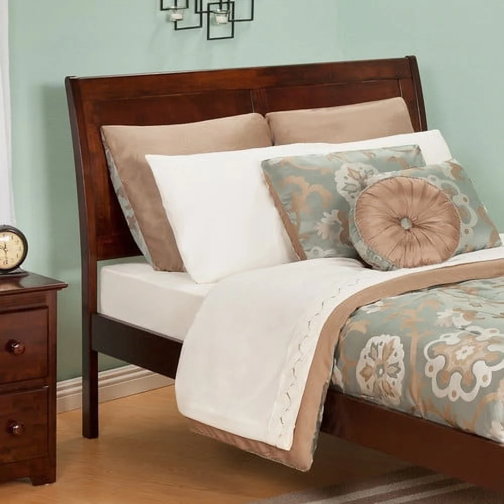 Atlantic Furniture Portland Panel Headboard in Brown