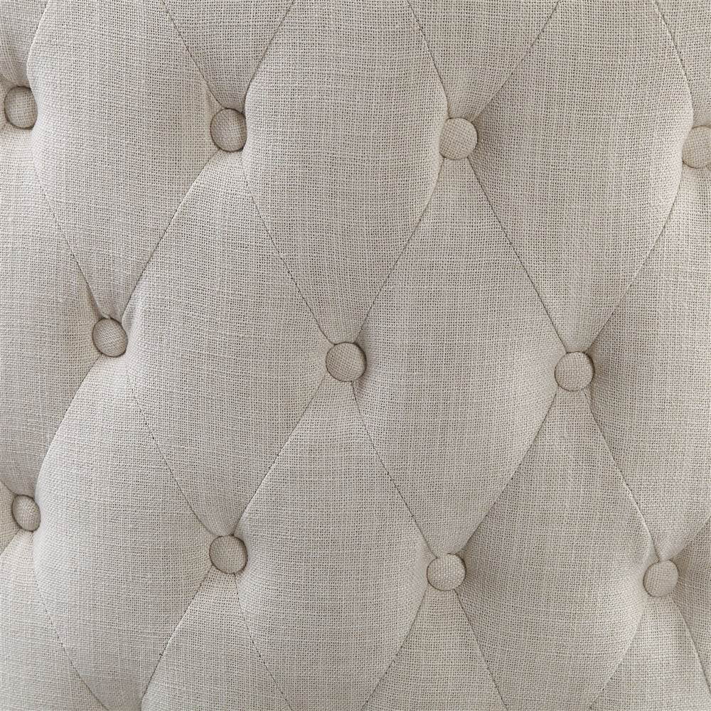 Uttermost 23500 Donya 31-1/2" Wide Wood Framed Linen Wingback Chair - Off White