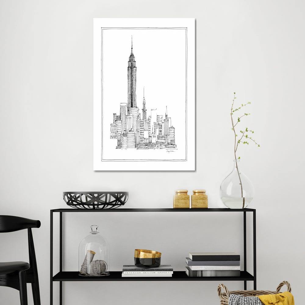 Avery Tillmon Paintings on Canvas Art - Empire State Print