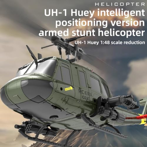RC ERA C032 UH-1 Huey RC Helicopter with 3D Inverted Flight & 6-Axis Gyro Stabilization