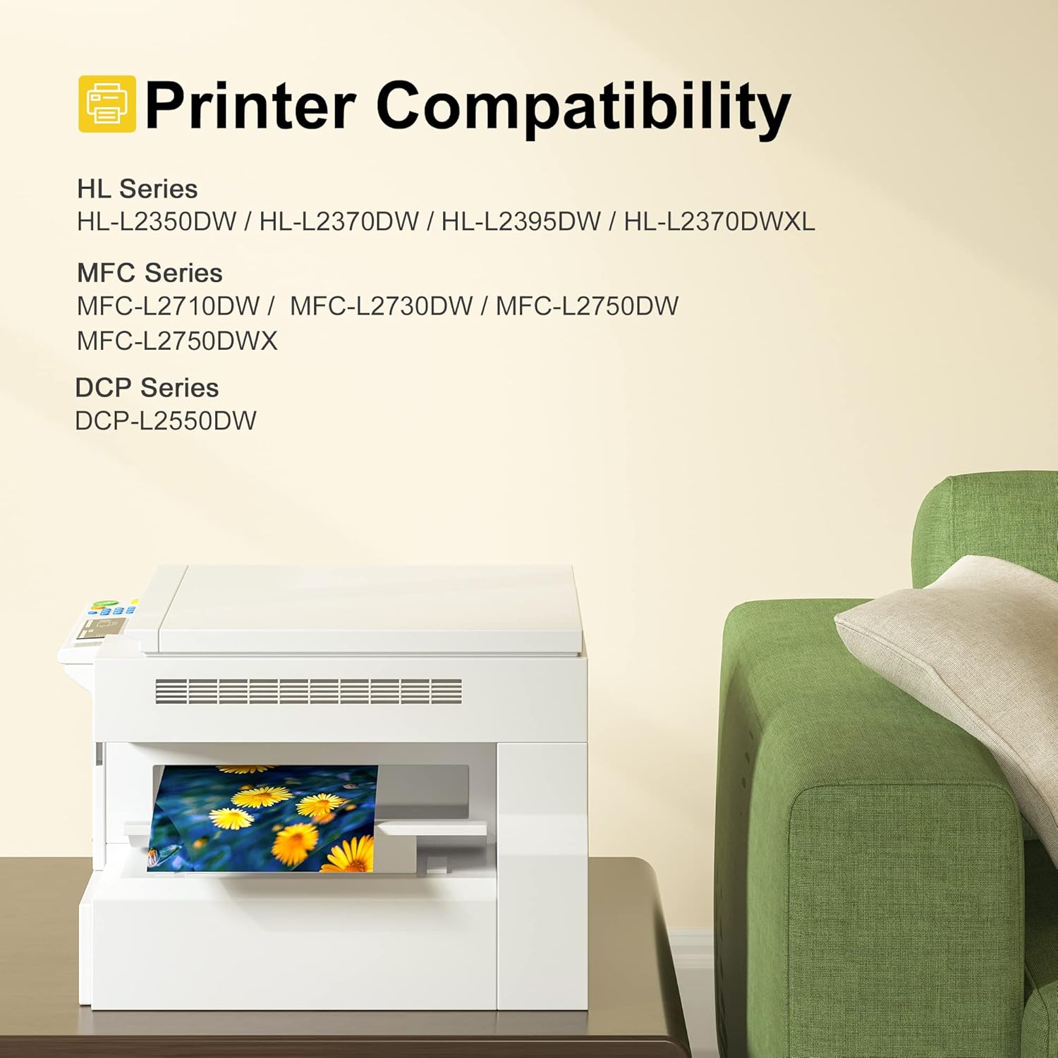 SHEENGO Compatible Toner Cartridge Replacement for Brother TN760 TN-760 TN730 TN-730 High Yield for HL-L2350DW DCP-L2550DW HL-L2395DW Hl-L2390DW