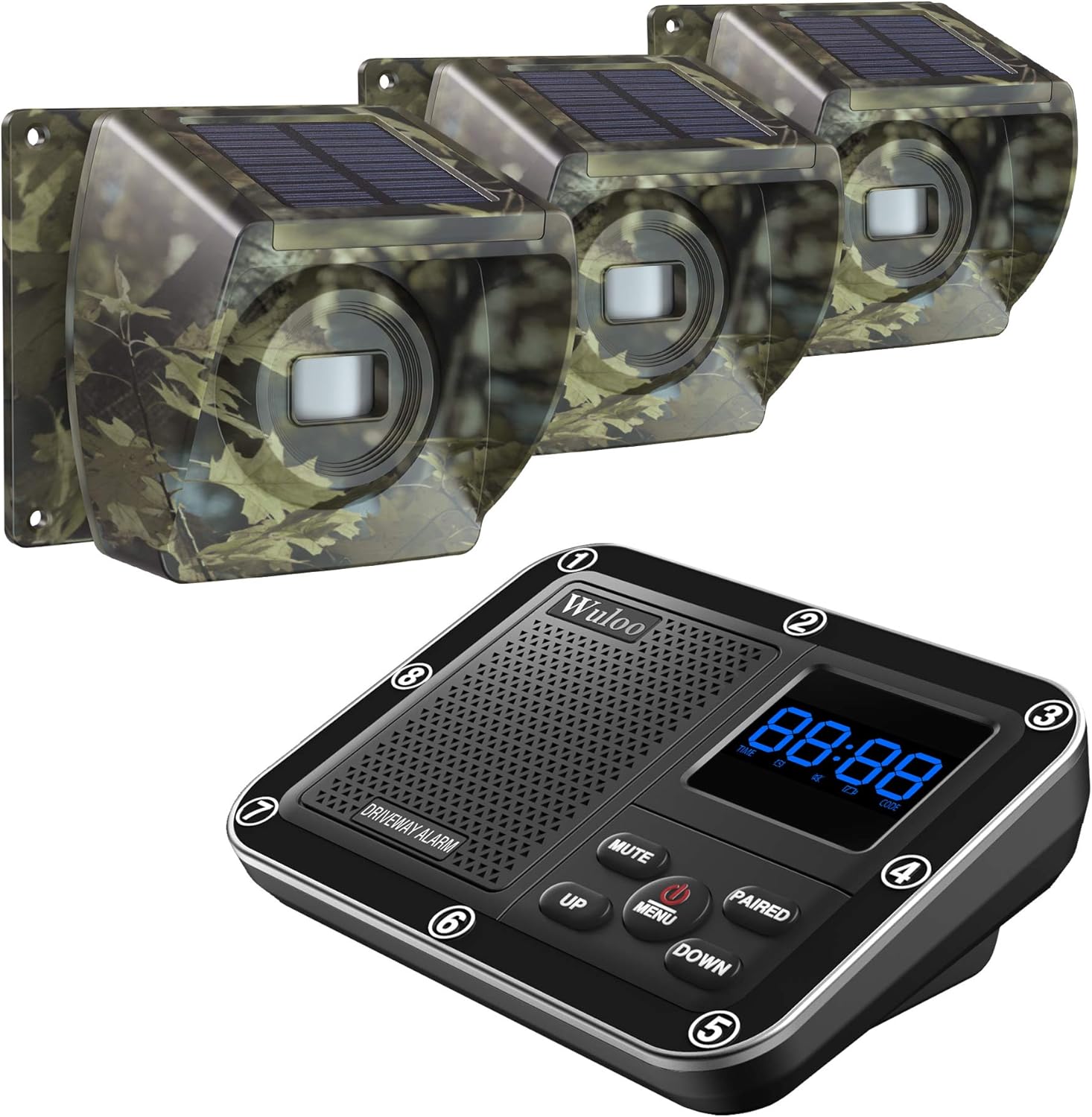 Solar Driveway Alarm Wireless Outside 1800ft Range