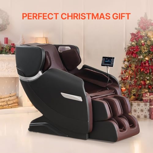 VEVOR Full Body Massage Chair, SL-Track Zero Gravity Massage Recliner, 3D Shiatsu, Body Scan, Heating, Bluetooth Speaker, Airbags for Living Room
