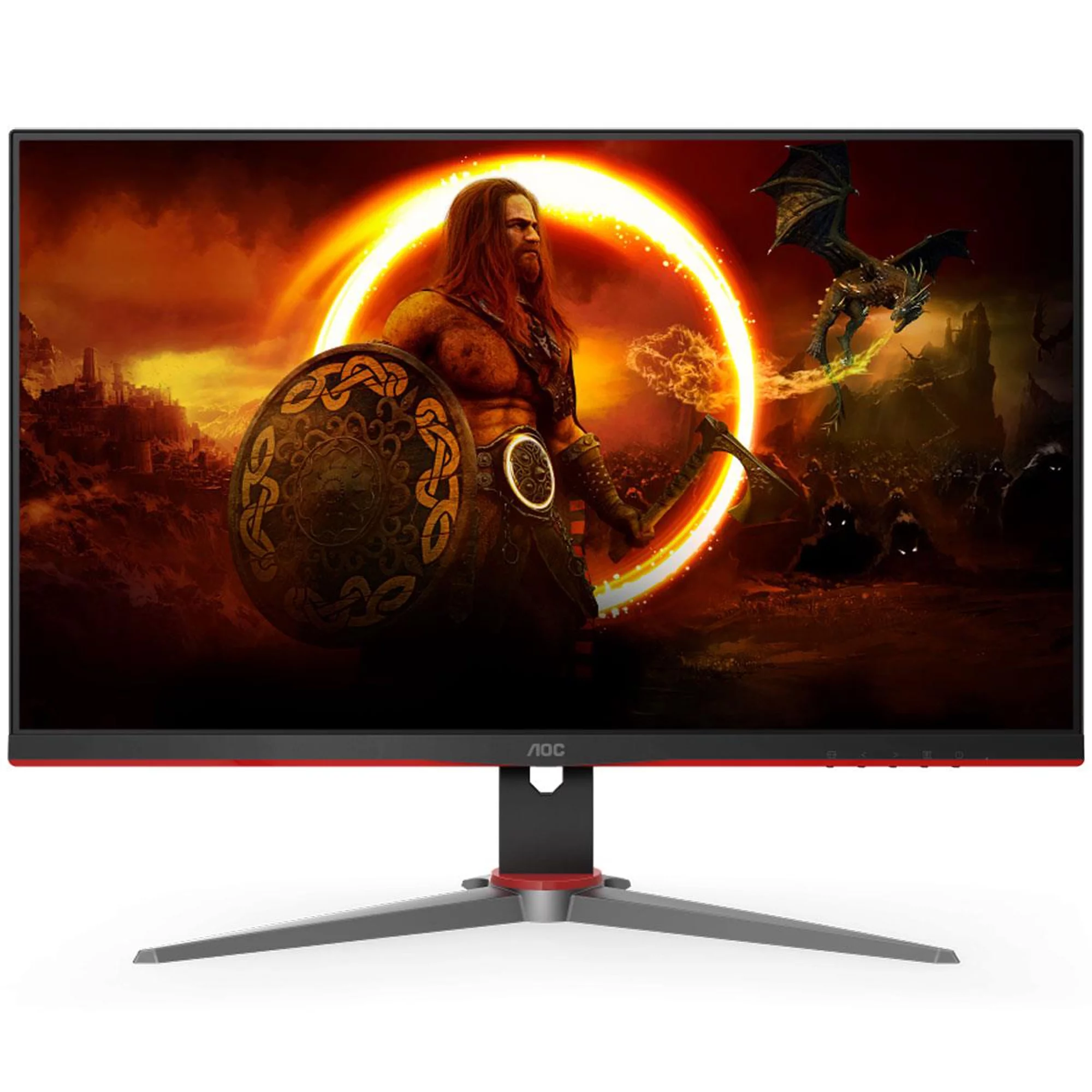 AOC 23.8'' IPS 1920 x 1080 Gaming Monitor - Black - Curated Treasures Market