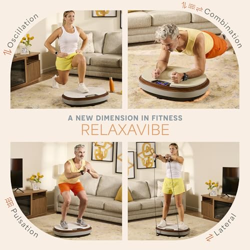 Lifepro Vibration Plate Machines – Full Body Workout, Recovery & Lymphatic Drainage with 4D Motion, Silent Operation, Joint Support