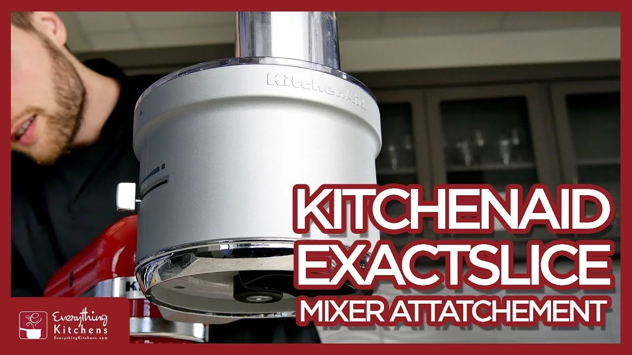 KitchenAid Refurbished Exact Slice Food Processor w/Dicing Kit Mixer Attachment