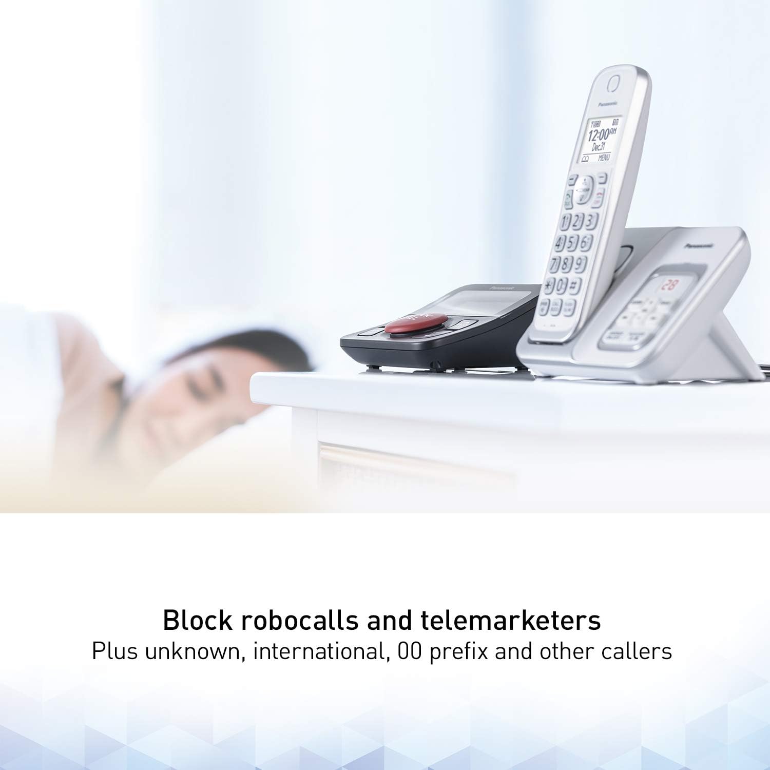 Panasonic Call Blocker for Landline Phones | Home Phone Auto Call Block KX-TGA710B