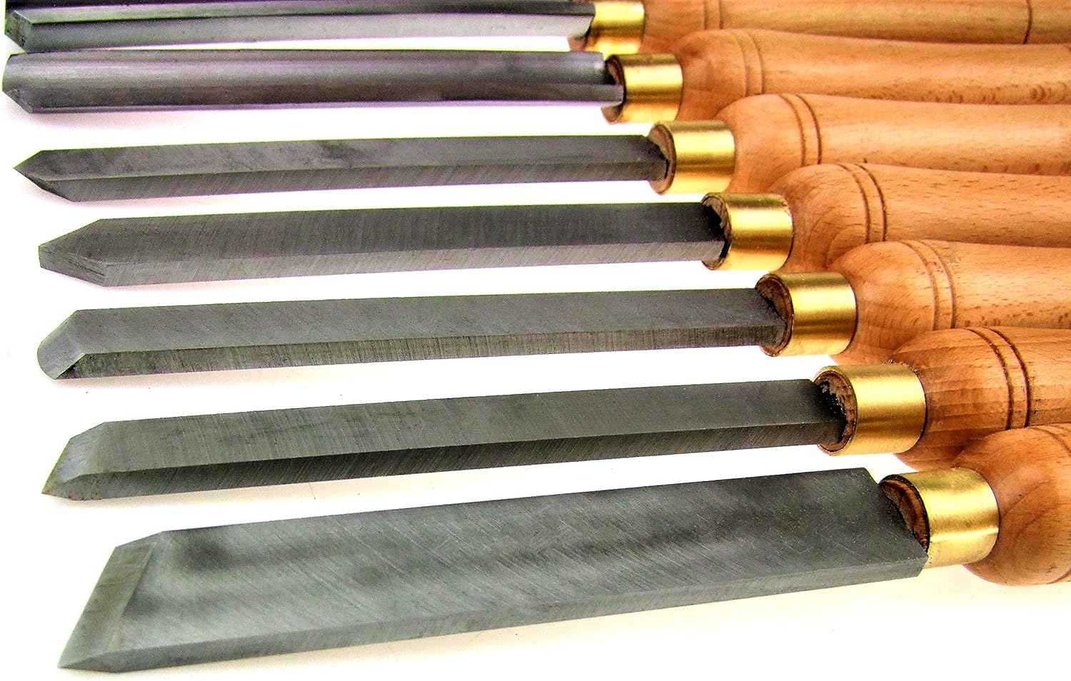 HFS (R) Wood Lathe Chisel Set, 8-Piece Pack of 2