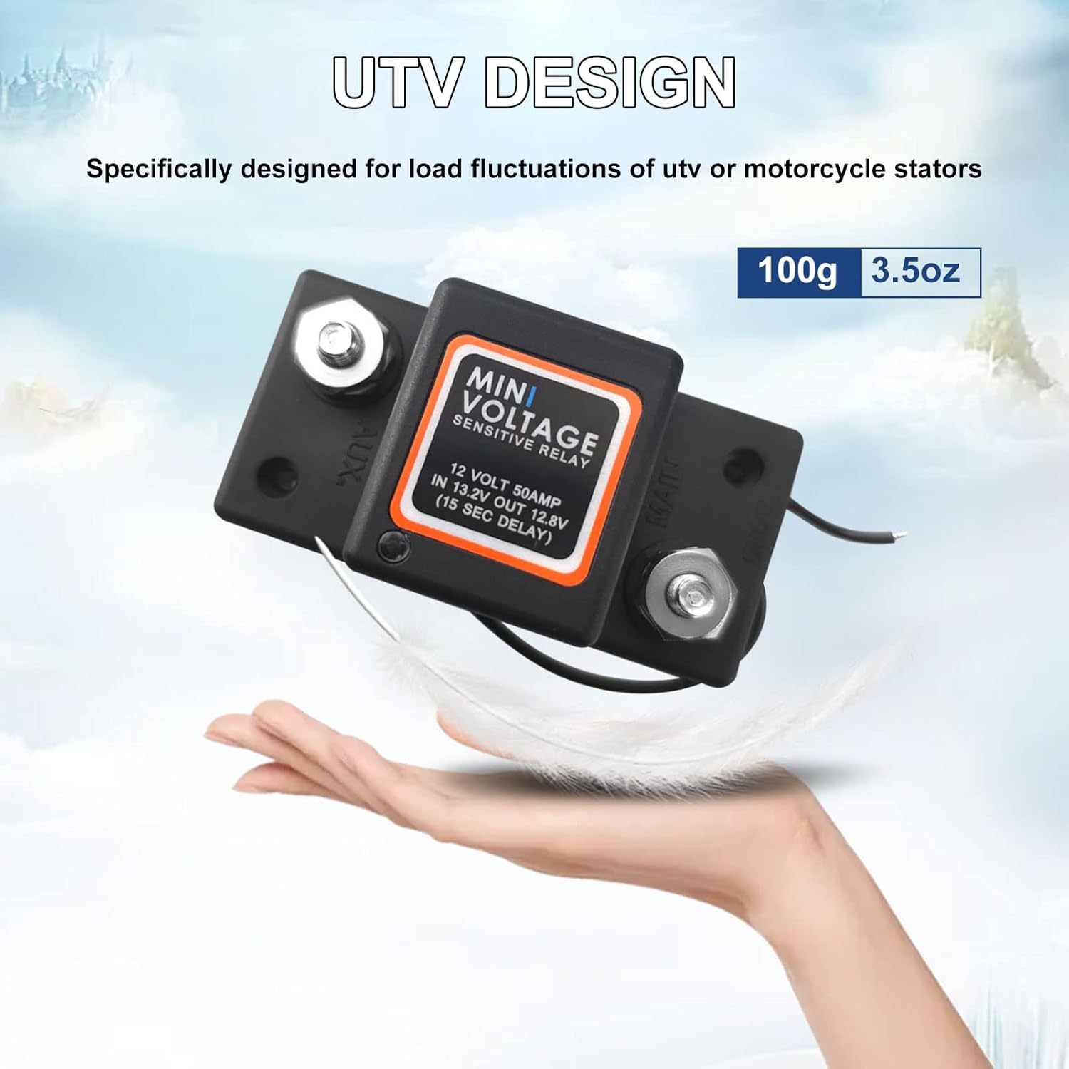 Dual Battery Isolator 12V 140Amp, Voltage Sensitive Relay VSR