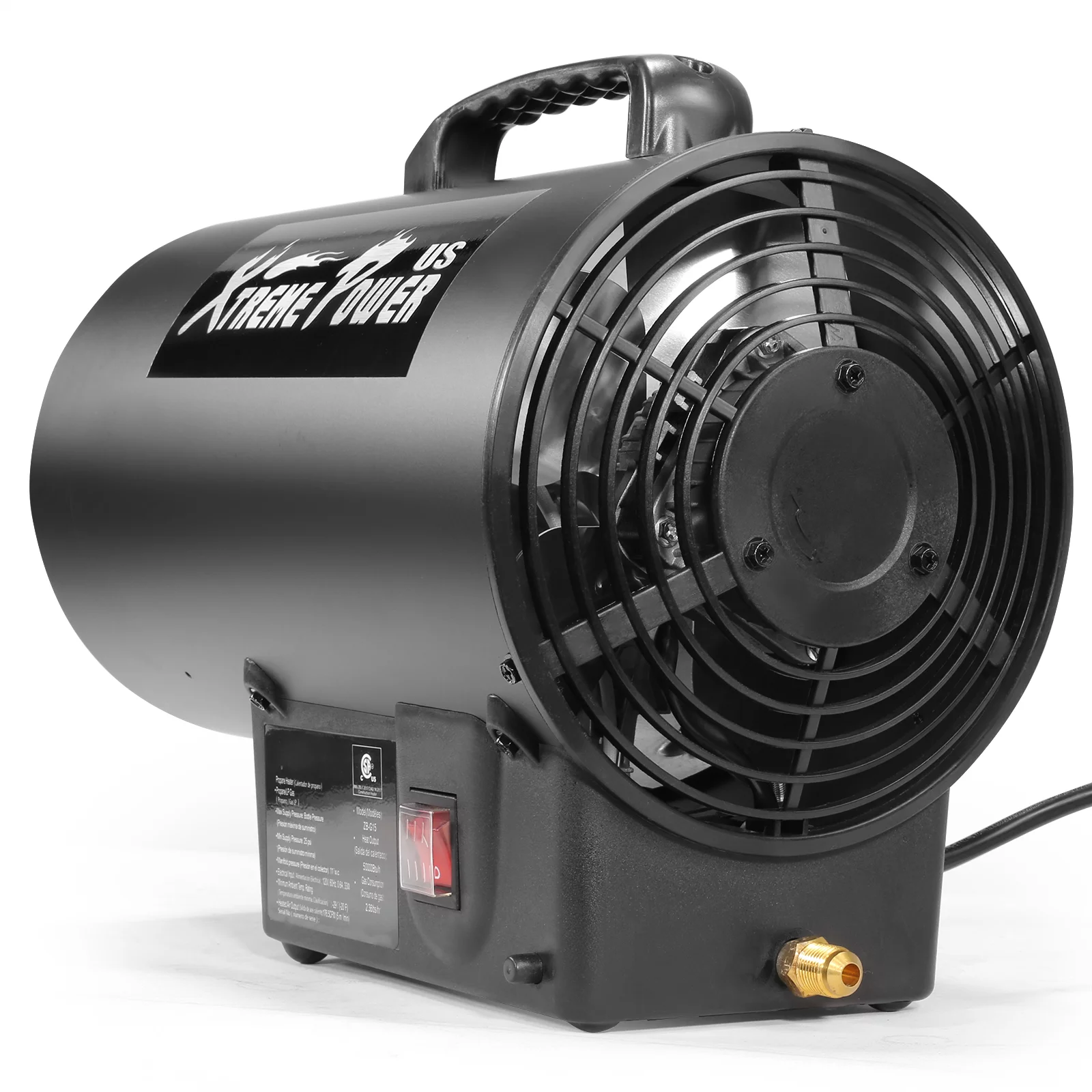 XtremepowerUS Powerful 50000 BTU Propane Heater Forced Air Heater Heat Output Piezo Ignition New
