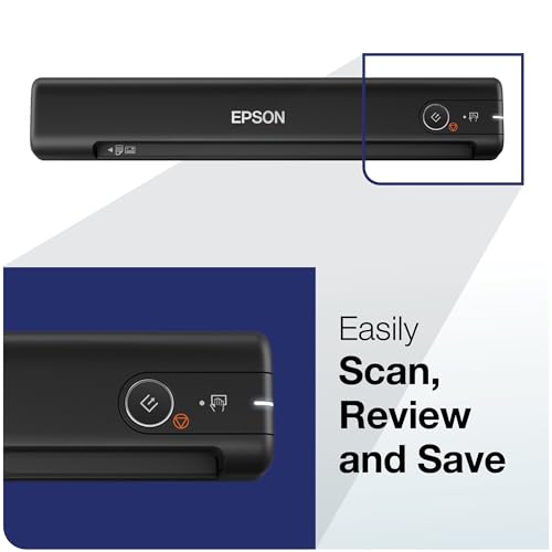 Epson WorkForce ES-50 Portable Sheet-Fed Document Scanner for PC and Mac