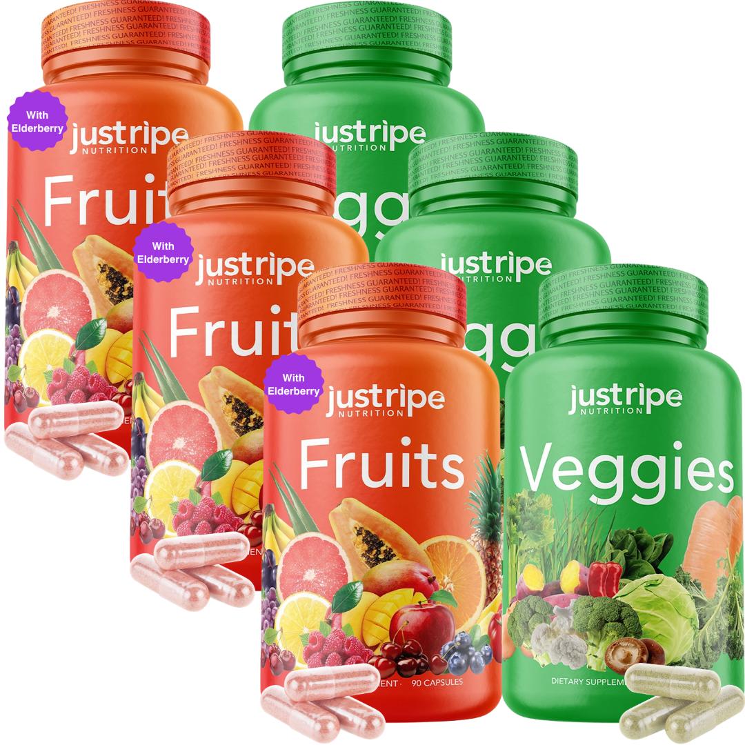 Fruits & Veggies - Balance of Daily Nature in each serving - 3 Month Supply - Kansas Nuitrition - HNZSDS