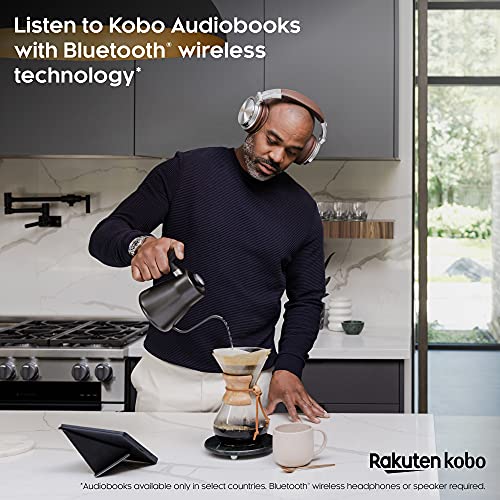 Kobo Sage | eReader | 8” HD Glare Free Touchscreen | Waterproof | Adjustable Brightness and Color Temperature | Blue Light Reduction | Bluetooth |