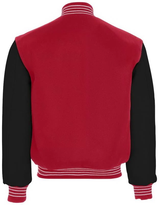 Holloway 224183 - Varsity Jacket - Scarlet/Black/Scarlet - 2XL