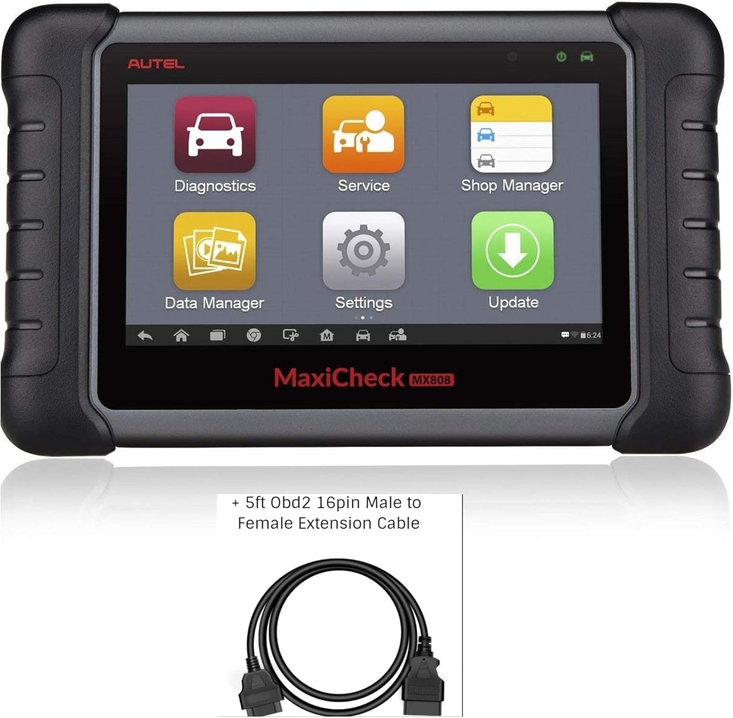 Autel Scanner MaxiCheck MX808 OBD2 Diagnostic Scan Tool Same functionalities of MK808/MK808BT Bi-Directional Scan Tool 2 Years Free Update