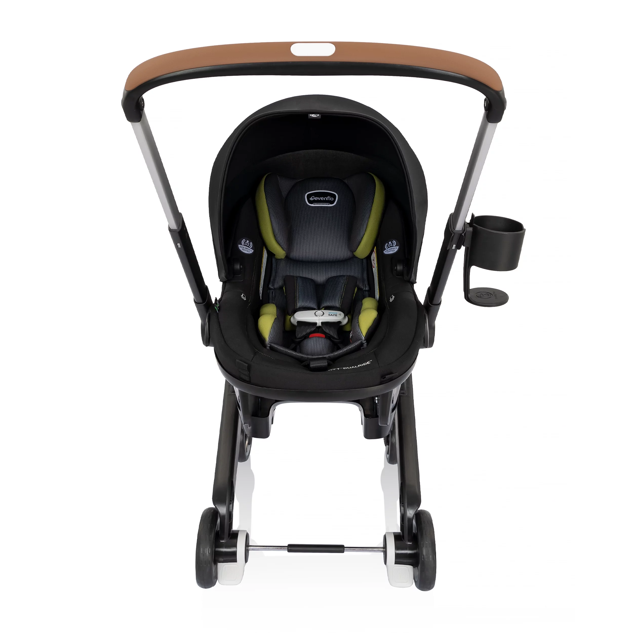 Shyft DualRide with Carryall Storage Infant Car Seat and Stroller Combo (Durham Green)