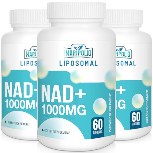 Liposomal NAD+ Supplement 1000 mg | Highest NAD Pontecy | Max Absorption | Pure NAD Supplement | Energy and DNA Repair, Aging Defense