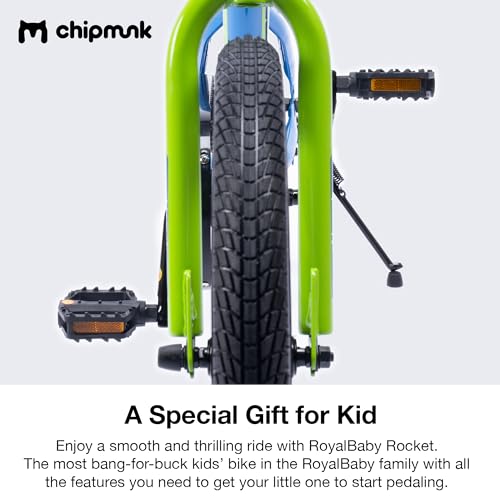 Chipmunk Kids Bike Toddlers 12 14 16 18 Inch Wheel Bicycle Beginners Boys Girls Ages 3-11 Years, Multiple Color Options