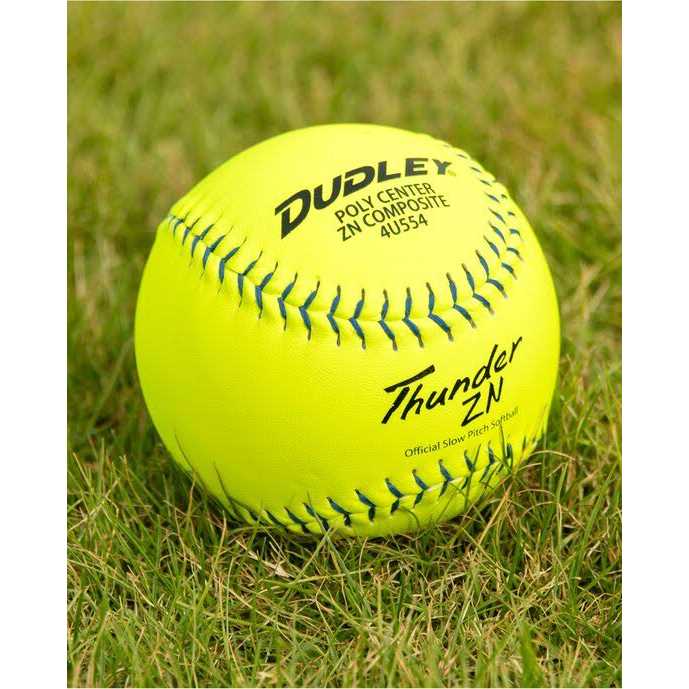 Dudley 12 USSSA Thunder ZN Pro-M Stamp Slowpitch Softball -12 Pack - Sports Supplies Online Store