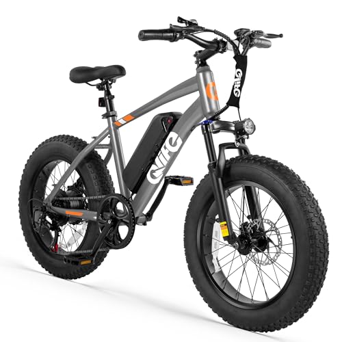 Racer Fat tire Electric Bike for Adults - 28MPH Mountain Ebike with Peak 1200W Brushless Motor, 499Wh Removable Battery