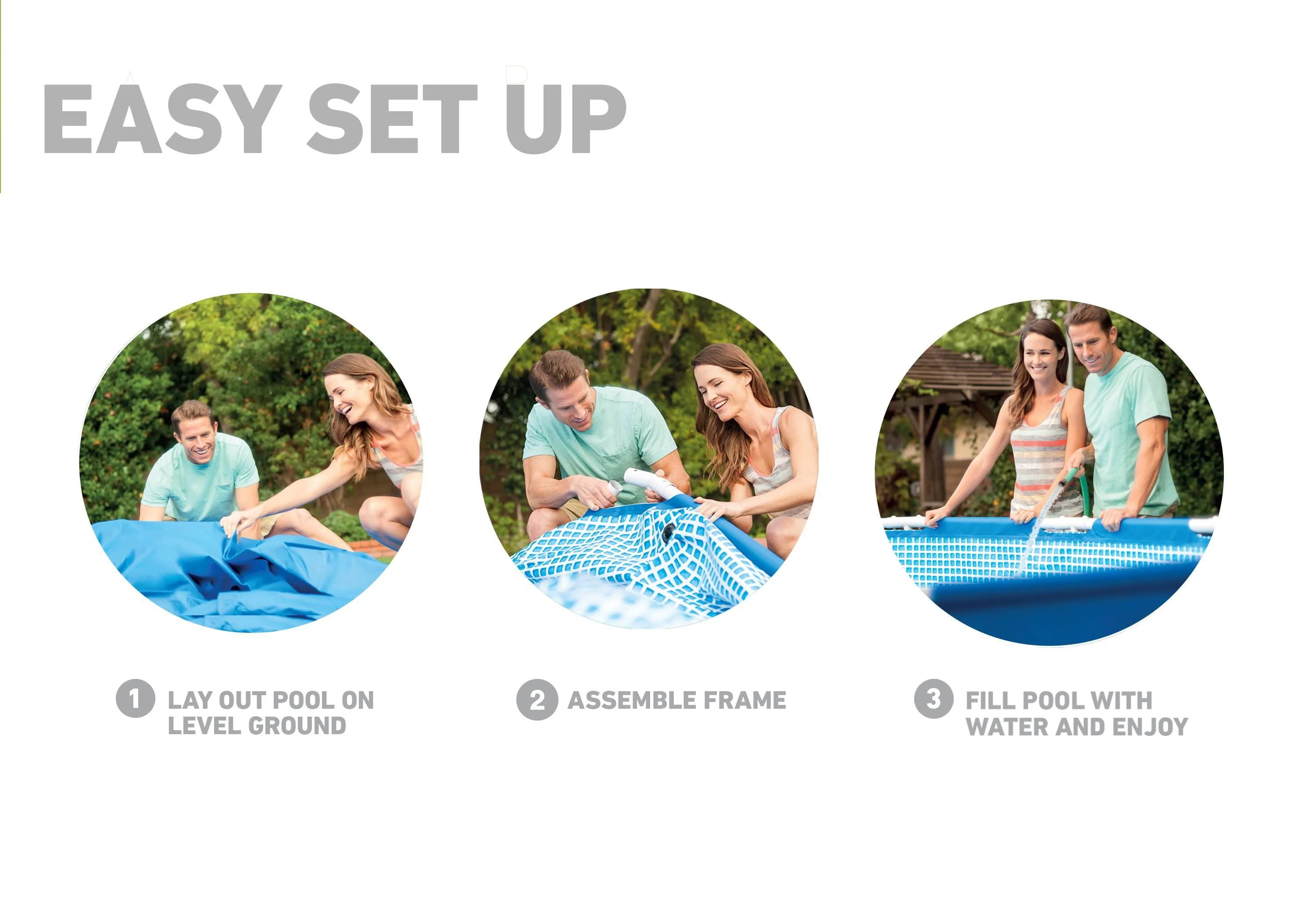 Intex Metal Frame 10' x 30 Outdoor Swimming Pool with Filter Pump & Cover Metal frame pools Round
