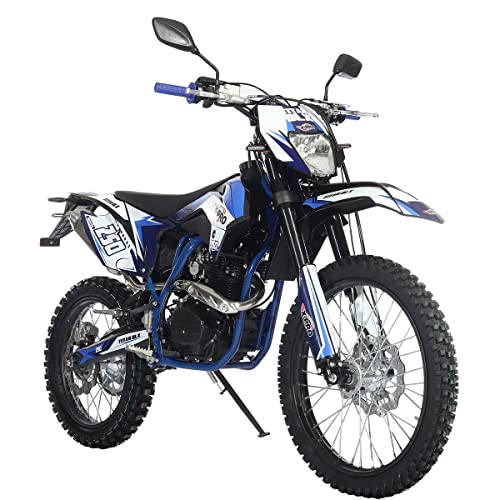 X-PRO Titan DLX 250cc Gas Dirt Bike Pit Bike Adult Bike,Big 21"/18" Wheels, Zongshen Engine! (Green)