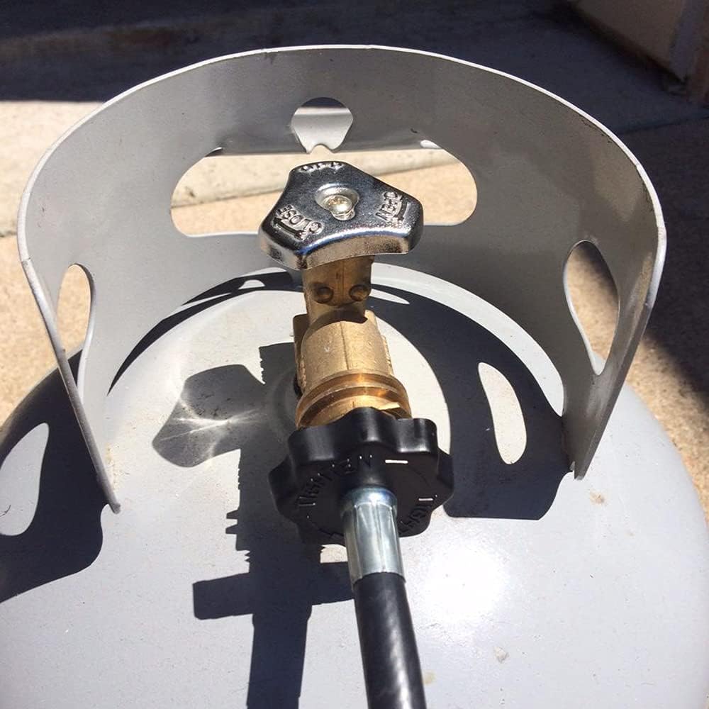 MCAMPAS 350PSI Soft Nose P.O.L valve with 12 Feet Propane Weed Burner Torch Hose Adapter for Use Connects to U.S.Any Standard Propane Tank to Propane