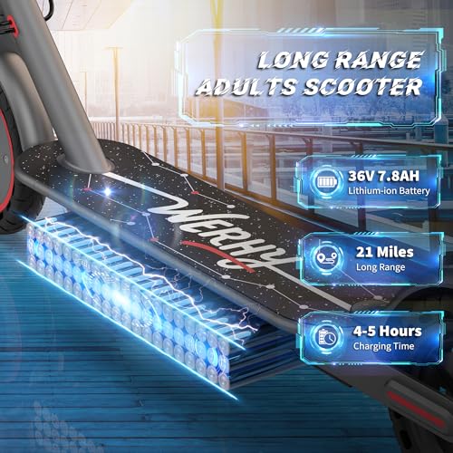 Electric Scooter for Kids 10+, 350W Motor, Max 12Miles Long Range, 19 MPH Max Speed, 8.5" Solid Tire