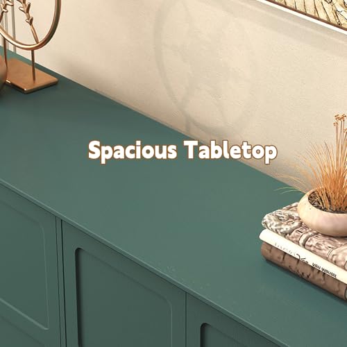 ARTPOWER Sideboard Buffet Cabinet with Storage, 58'' Mid-Century Modern Storage Cabinet with 4 Doors and Adjustable Shelves