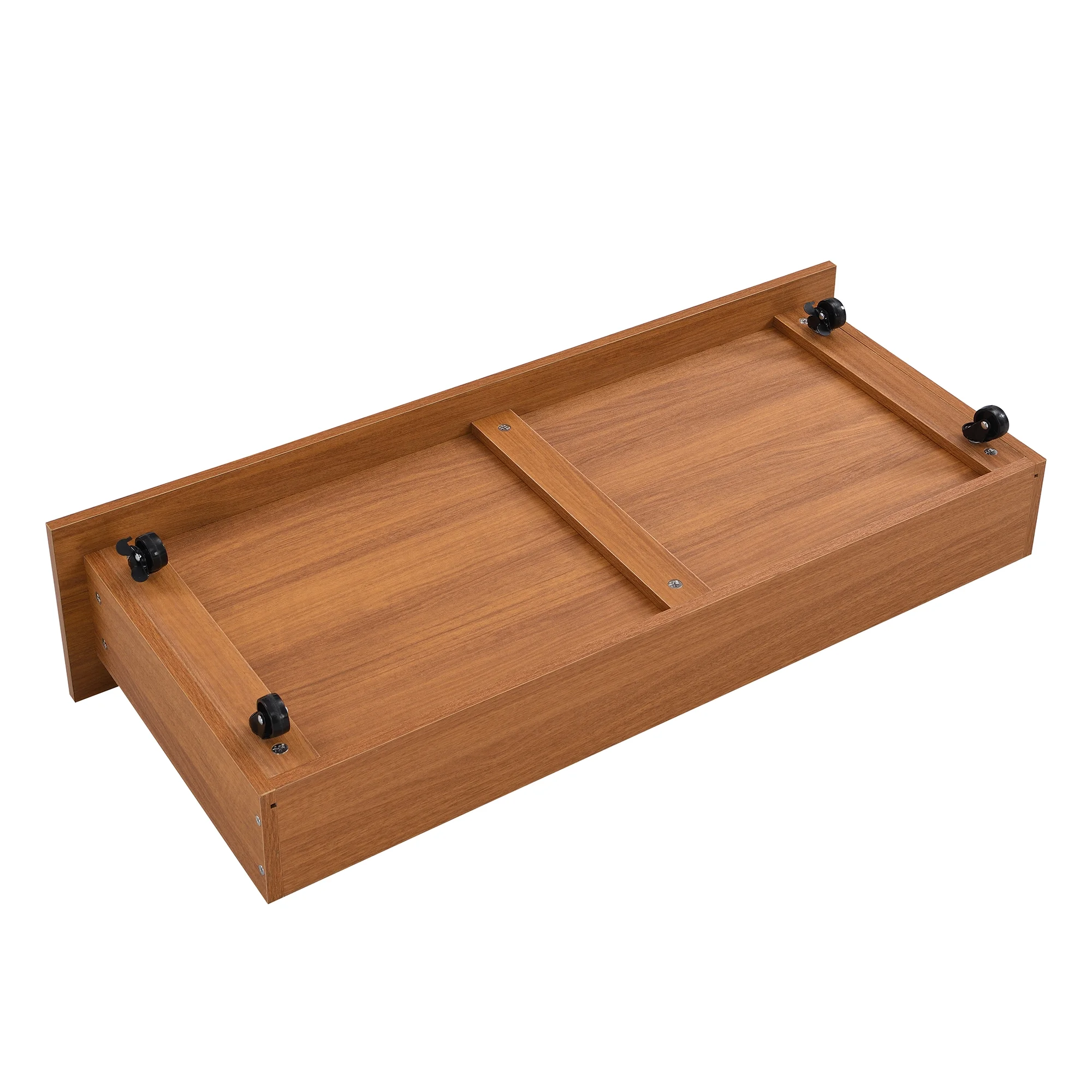 BTMWAY Metal Queen Bed Frame, Queen Size Platform Bed Frames with Wood Headboard, 2 Drawers, Sockets and USB Ports for Bedroom, No Box Spring Needed