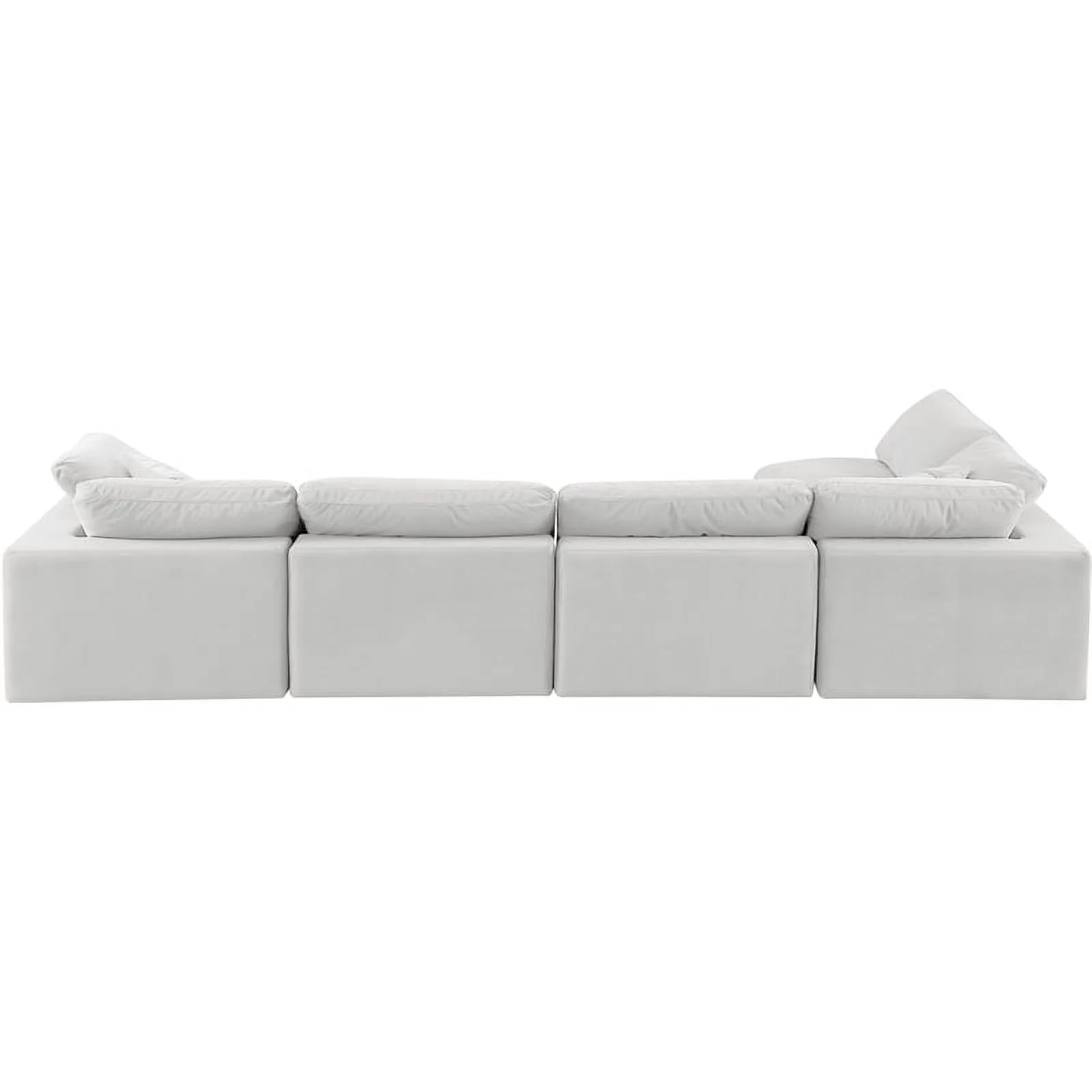Meridian Furniture Comfy Cream Velvet Modular Sectional