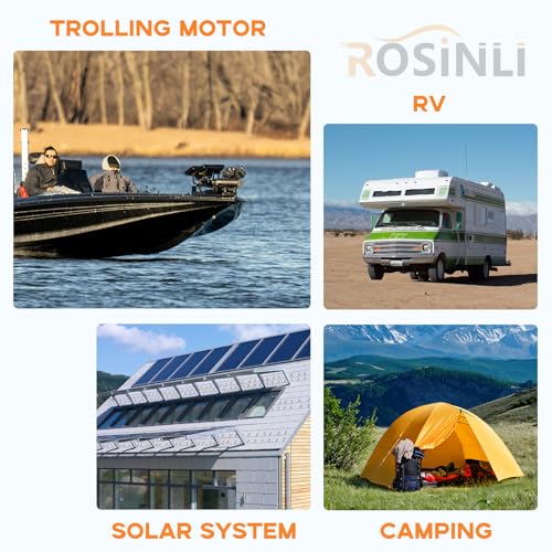 12V 100Ah BCI Group 24 LiFePO4 Battery, Built in 100A BMS, Max. 15000 Deep Cycle Lithium Rechargeable Battery for RV, Trolling Motor, Camping, Marine