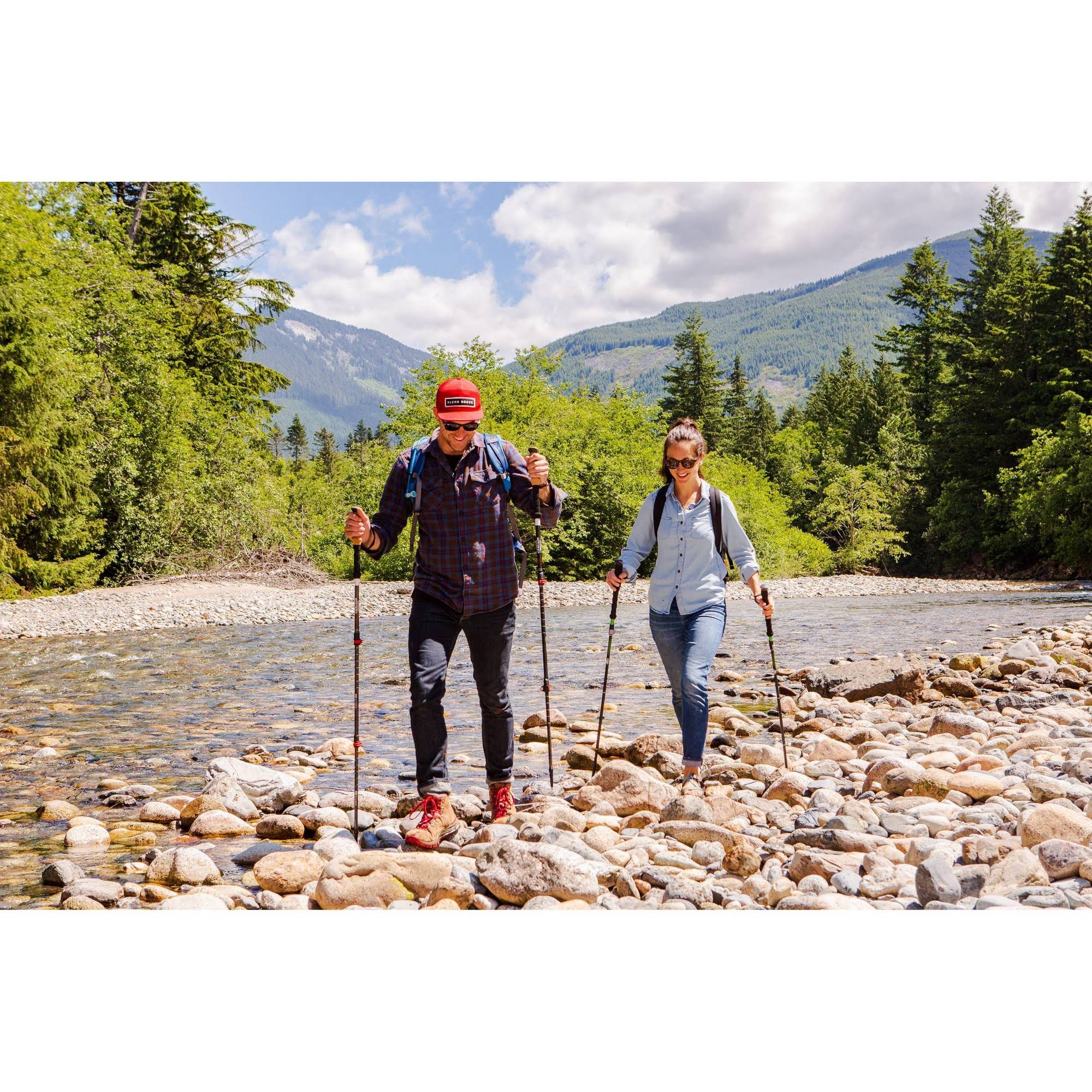 Cascade Mountain Tech 3K Carbon Fiber Trekking Poles Ultralight with Cork Grip