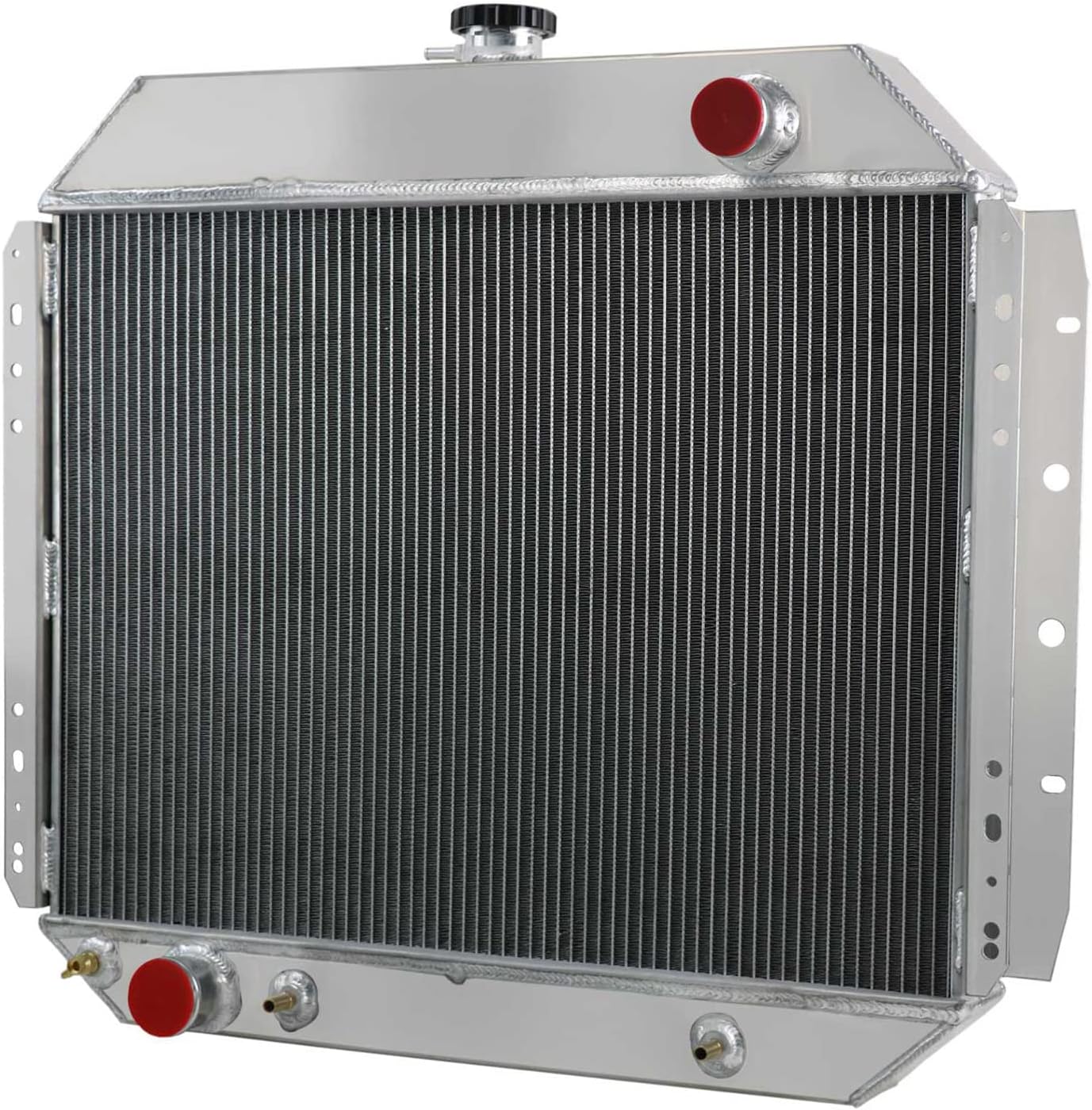 CoolingCare Radiator for 1966-1979 Ford Bronco F100 F150 F250 F350, 3 Row Aluminum Radiator + Shroud/Fan +Relay Kit