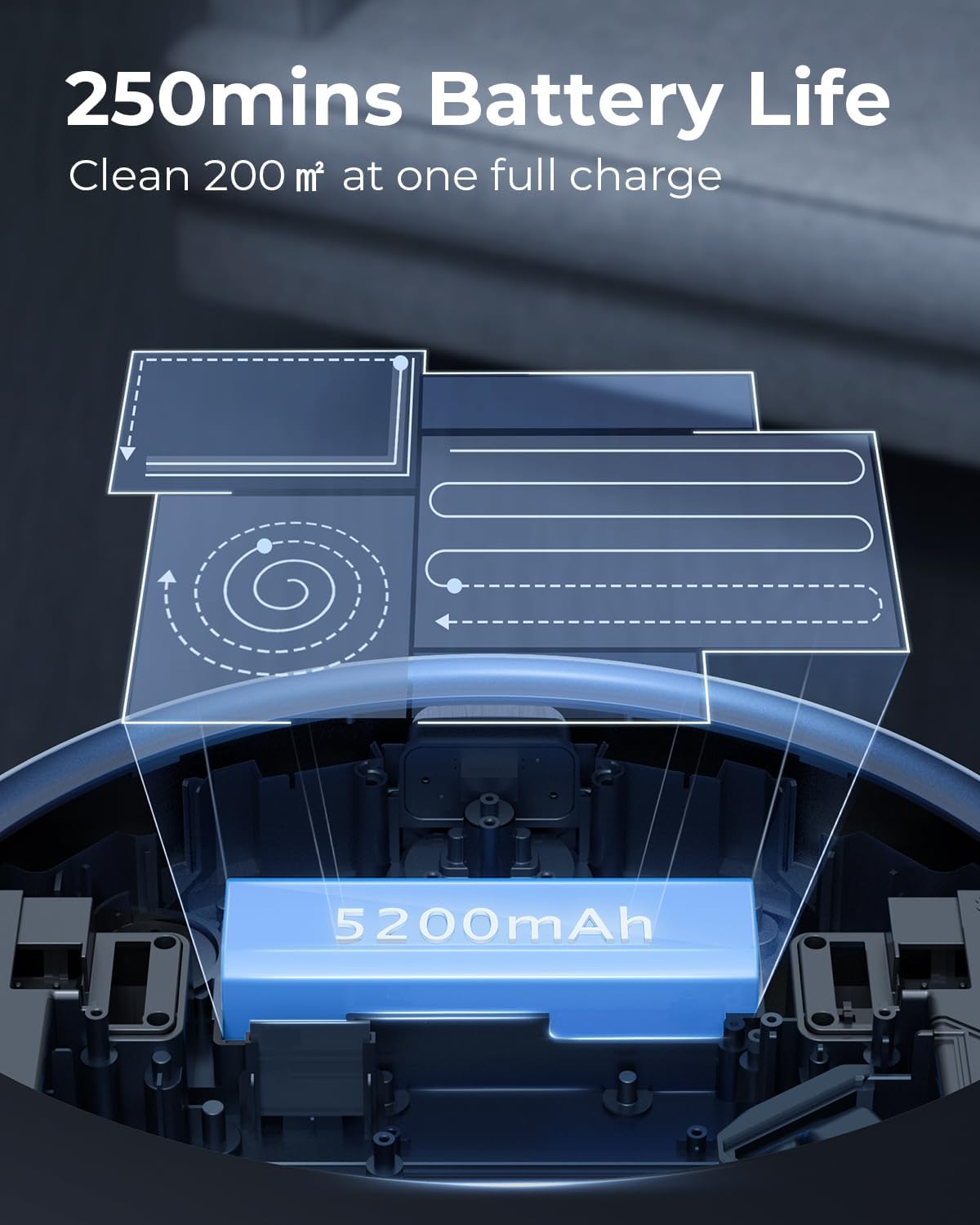 Laresar Robot Vacuum and Mop Combo, 3 in 1 Robotic Vacuum with 3.5L Self Emptying Station, Equipped with Lidar Navigation,Smart App Control