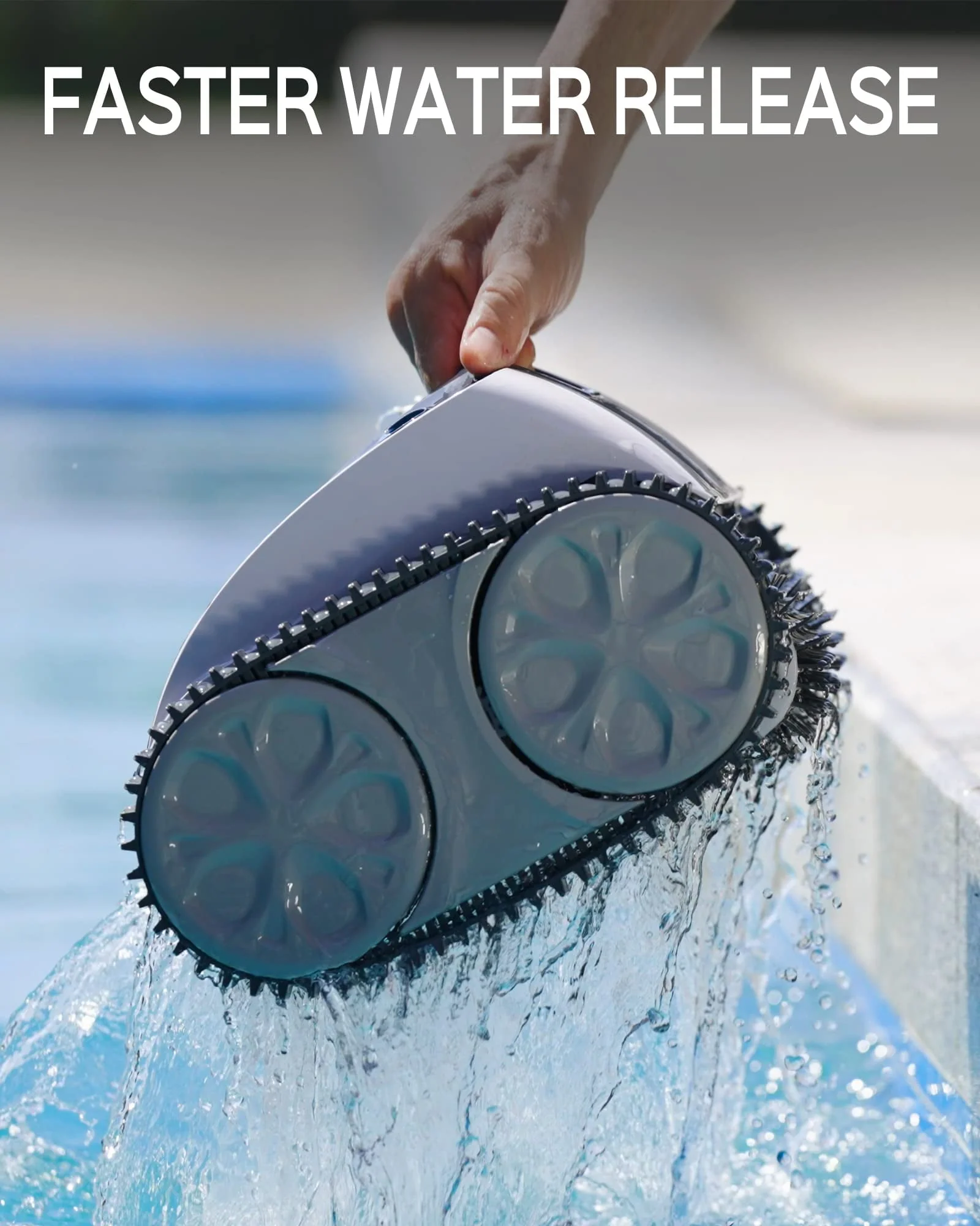Wybot Robotic Pool Cleaner, Cordless Pool Vacuum with Wall Climbing Function for In Ground Pools up to 60 FT in Length